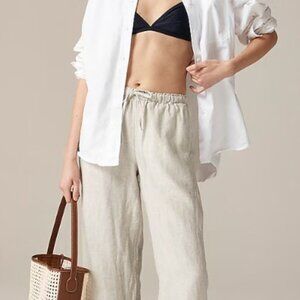 J. Crew New Soleil Pant in Linen Flax - Medium